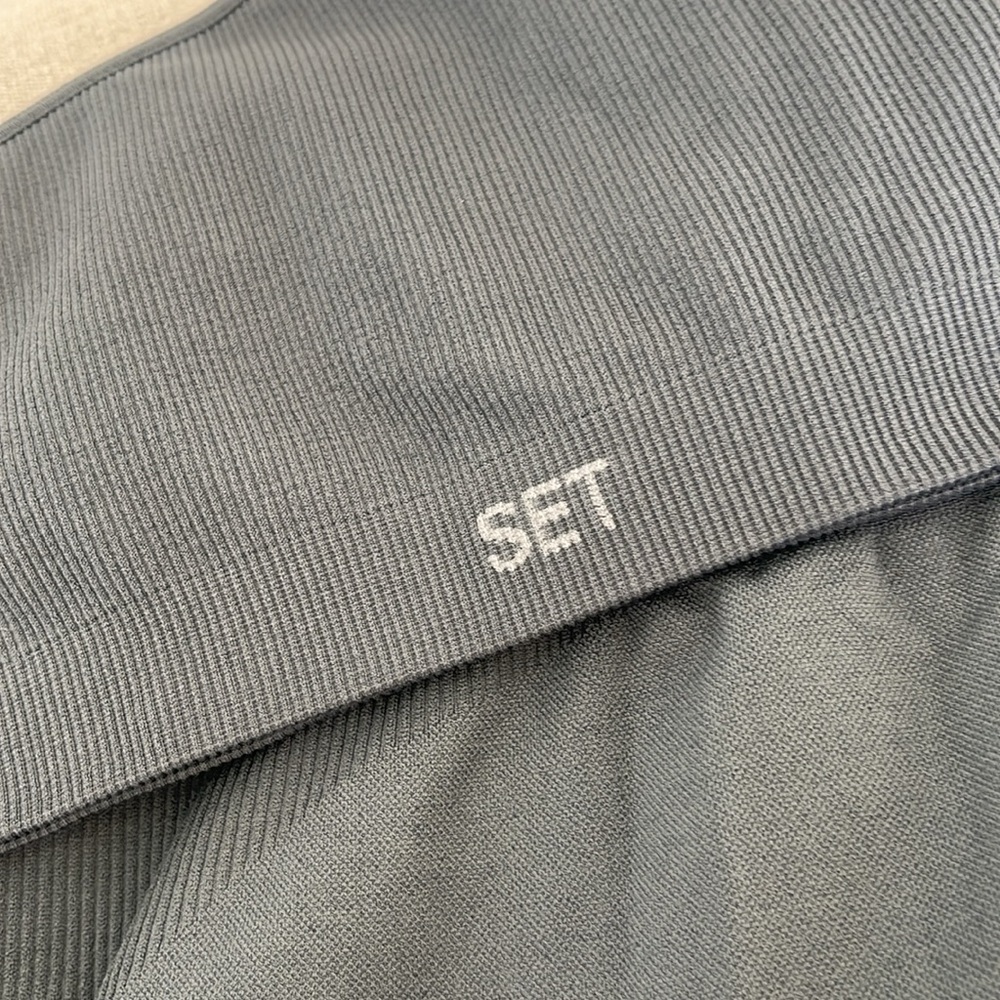 SET Active Gray One-Shoulder Jumpsuit - Picture 8 of 8